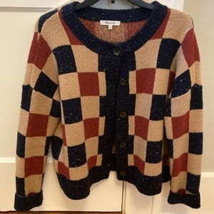 Madewell Check Colburn Cardigan